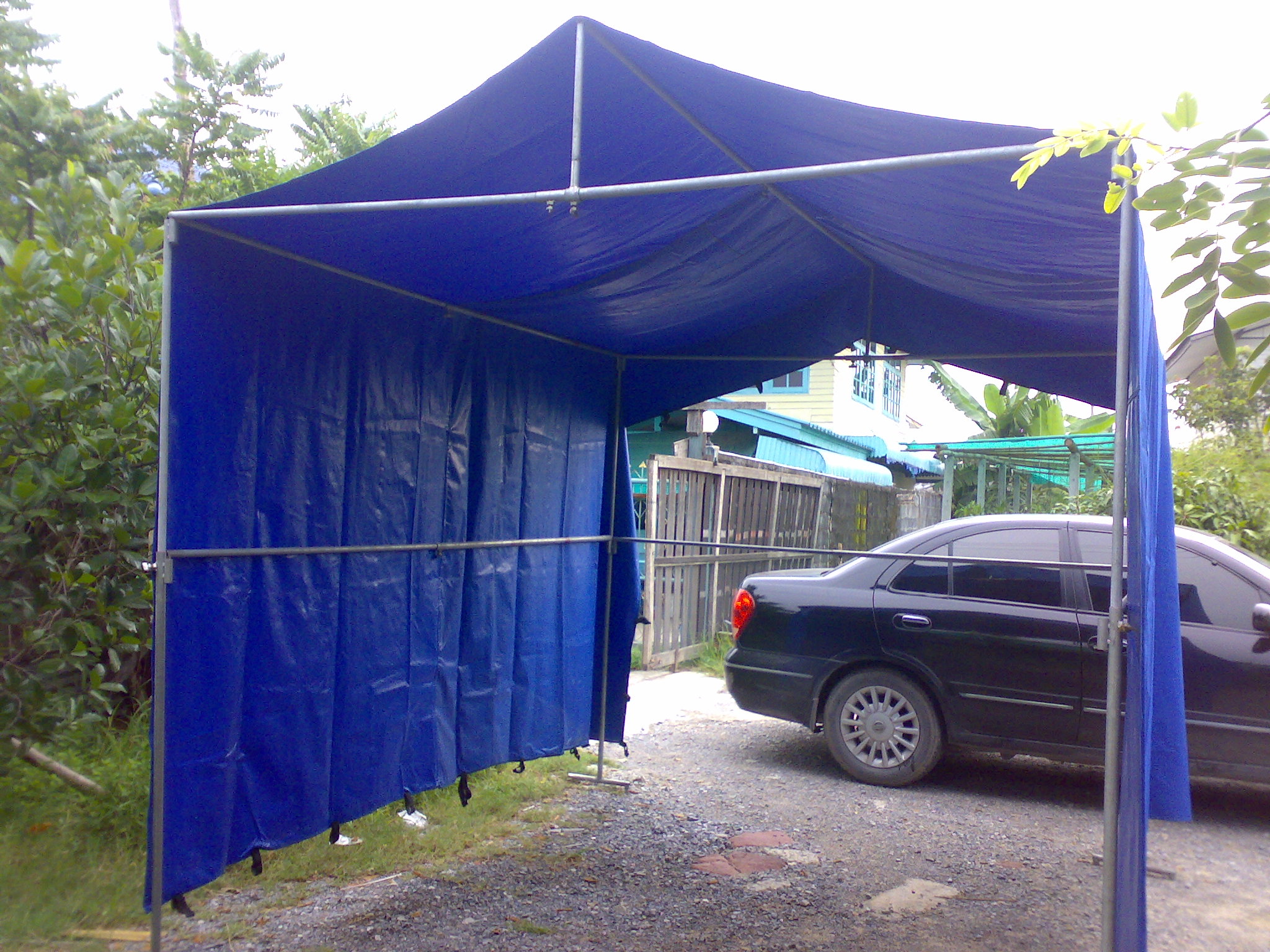 [ตลาดร่ำรวย™] ขาย โครงเหล็ก และ ผ้าคลุม สำหรับ ขายของ เปิดท้าย, ตลาดนัด ...